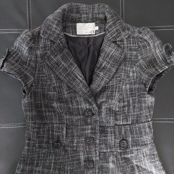 Dynamite size 13 tweed short sleeve blazer - Picture 1 of 4